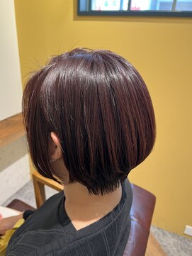 ムーン(moon) #ロングヘア #グレージュカラー #ボブウルフ#ココアベージュ