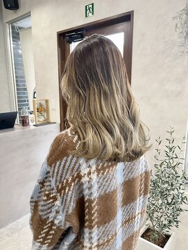 リアン(lien) ミルクティーベージュ×バレイヤージュ♪