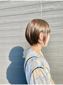 20代、30代のフェミニンショートボブ艶髪