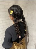 編みおろしツイン