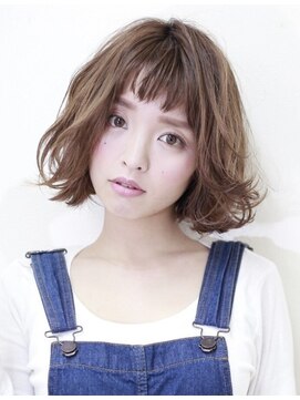 アン センター南(un) ルーズボブ+ハイライト【髪質改善オージュア 認定サロン】