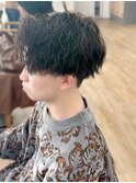 波巻きスパイラル×ツイストパーマ[メンズ]