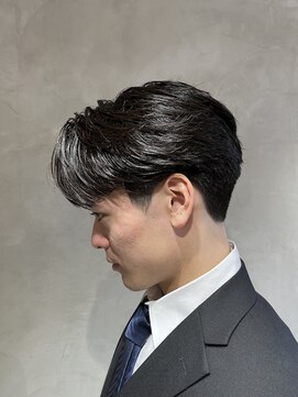 ニコ トウキョウ ヨコハマ(nico) センターパート/ニュアンスパーマ/メンズスタイル/ショート