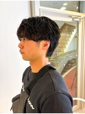 緩やか流しパーマ/メンズカット/メンズパーマ