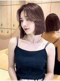 ♪顔周り　レイヤー　韓国ボブ　ボブ　縮毛矯正