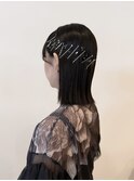 お洒落タイトボブヘアアレンジ