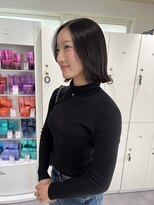 オーシャン(Ocean) 【OceanHair&Life田中愛梨】暗髪/切りっぱなしbob/秋冬カラー