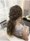 編み込みローポニー☆