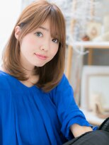 モッズヘア 越谷(mod's hair) 斜めバング艶カラー前下がりエアストレートc6越谷20代30代40代