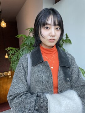 フェンヘアーアイス 中目黒(Fen.hair ici) 20代30代アッシュグレージュナチュラルボブ切りっぱなしレイヤー