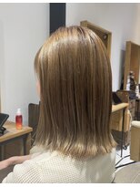 ヘアリゾート粋 リマ 銀座店(lima)&nbsp;切りっぱなしボブ/ブラウンベージュ