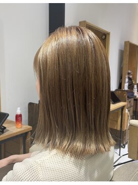 ヘアリゾート粋 リマ 銀座店(lima) 切りっぱなしボブ/ブラウンベージュ