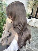 x透明感カラー/イメチェン/ホワイトブロンド/外ハネボブ/美髪