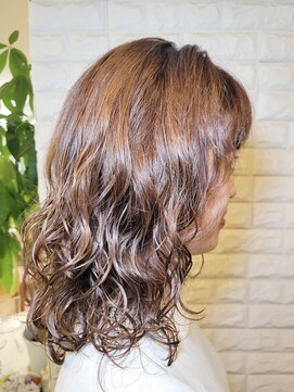 松本平太郎美容室 吉祥寺パートファイブ(PART5) 20代30代40代×セミディウェーブ×クリープパーマ×イノアカラー