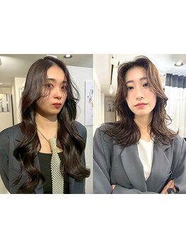 長さを変えずに雰囲気チェンジ★NARVISの顔まわりカットがオススメ◎レイヤーやウルフなどで一気にお洒落♪