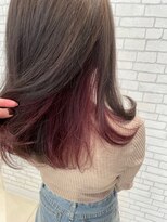 アース 二俣川店(HAIR&MAKE EARTH)&nbsp;インナーピンクが映える大人ロング【二俣川】