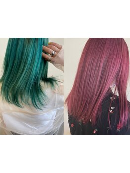 ナチュラル、個性派、韓国風etc…ご要望に合わせてこだわりの薬剤でダメージレスにカラーを楽しめます◎
