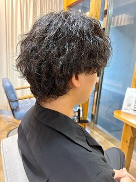 ラグシス(LUXIS) 波巻きパーマ×マッシュウルフ【立川/メンズ】