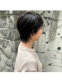 黒髪 暗めカラー オリーブグレー 小顔 【神戸 三宮 元町】