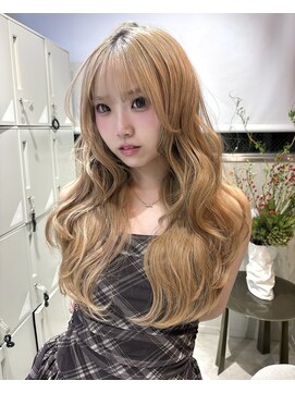 ボタン 熊本(VOTAN) レイヤーカット/ベージュカラー/韓国ヘア/トレンドヘア