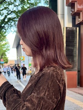 ビーハイブ 仙台駅前店(Behive) ラベンダーブラウン/ブリーチなし/ボブミディアム/20代30代