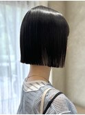 20代30代ミニボブレイヤー丸みボブ前髪ありボブ顔周りレイヤー