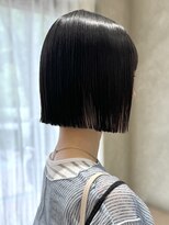 シベル(sibell)&nbsp;20代30代ミニボブレイヤー丸みボブ前髪ありボブ顔周りレイヤー