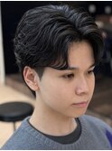 MEN’S HAIR/サーフカール/刈り上げセンターパート/千葉駅