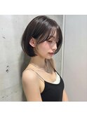 ボブレイヤーカット髪質改善ショートボブミニボブ韓国ボブ前髪