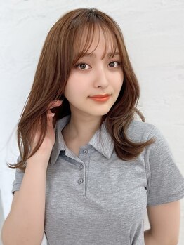 チャドル(Chadol)の写真/顔周りのレイヤーカットで印象UP！アップスタイルも楽しめるニュアンススタイルに…[錦糸町]
