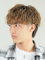 フィフス 大分(fifth)&nbsp;大分シャドウパーマメンズカットラウンドマッシュツーブロック