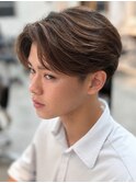 MEN’S HAIR/千葉駅/センターパート/曲がる縮毛矯正/齊藤大樹