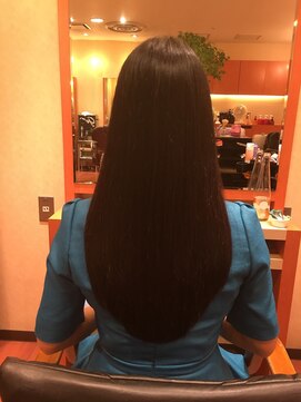 美容室ページボーイ ストレートロング☆