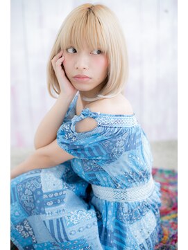 ヘアアンドビューティー ミック(Hair & Beauty miq) スパイシー＆キュート★ハイトーンミディb