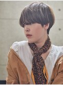 マッシュショート×グレージュ［町田］ショートパーマ