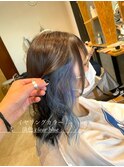 ☆淡色イヤリング clear blue☆