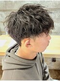 ツイストスパイラルパーマツイストパーマメンズパーマ刈り上げ