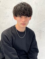 アーリー(Ali'i)&nbsp;スパイラルパーマメンズマッシュショートレイヤーサイドパート