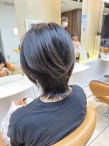 クオリス 上板橋店(QUALIS)&nbsp;10代20代人気愛されミディ外ハネエアリーレイヤースタイル