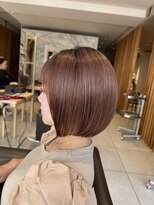 キャリ(CALI) ピンクベージュボブ《CALI・田町・三田・美容室・CHIAKI》