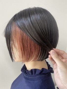 クローズ(cross-z) セクションカラー/グラデーションカラー/テラコッタ/小顔