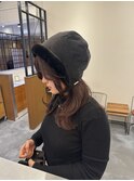 カシスブラウンカラー 暖色カラー ガーリーヘア 韓国ヘア 池袋