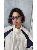 メンズマンバンスペインカールダークアッシュ名古屋栄矢場町