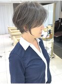ひし形ショート/前下がりショート/絶壁解消30代/40代【橋本】