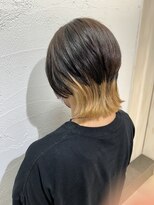 アジールヘア 池袋東口店(agir hair)&nbsp;ブリーチ1回~ウルフカット×襟足インナーベージュ池袋東口