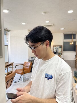 ソーエン バイ ヘッドライト 九大学研都市店(soen by HEADLIGHT) センターパート ダークアッシュ