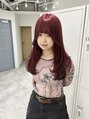 ソヨン なんば(SOYON) 大人気のワインレッド♪レイヤーカットでトレンドヘアに♪