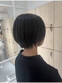 20代30代40代小顔ハンサムショートアッシュブルーブラック