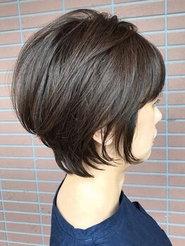 ワンラブ(ONELOVE)の写真/クセ毛、ぜっぺき、ハチ張り、頭の形の悩みを解消する補正カットで理想のショートスタイルを作ります。