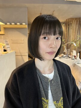 ミー(mii) 【mii】ボブ/オリーブグレージュ